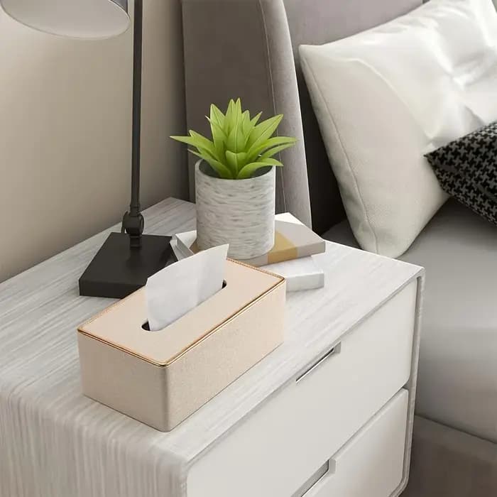Boîte à mouchoirs en cuir de Style européen, avec conception créative de calandre de voiture pour bureau, maison et Restaurant