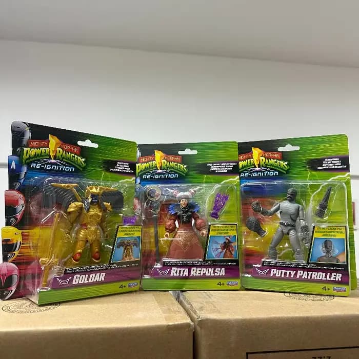 Figurines Mighty Morphin Power Rangers Re-Ignition Auto-Morphin Rita Repulsa Goldar Putty Patroller, Jouets de collection et ornements