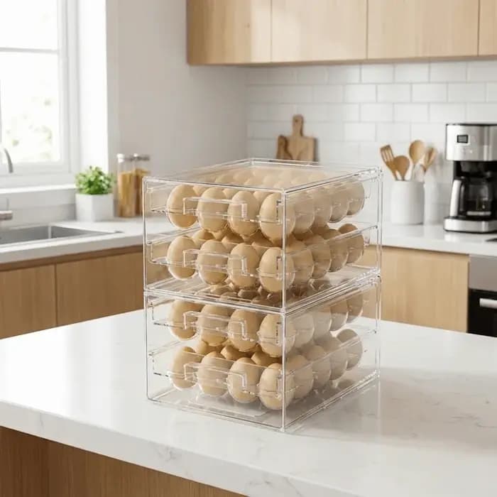 Boîte de rangement pour œufs en plastique pratique