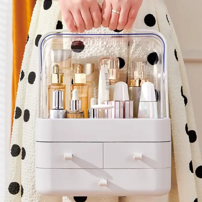 Organisateur de comptoir de cosmétiques pour commode