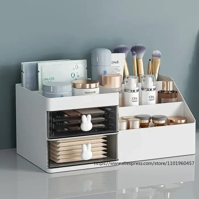 Boîte de rangement de cosmétiques de grande capacité