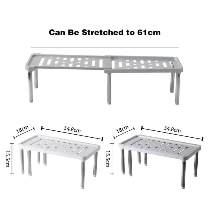 Étagère de cuisine T1 de rangement rétractable