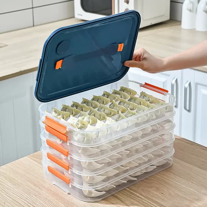 Boîte de rangement pour réfrigérateur à 4 étages