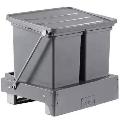 Poubelle intégrée, poubelle extractible pour armoire, panier de rangement des déchets pop-up, seau d