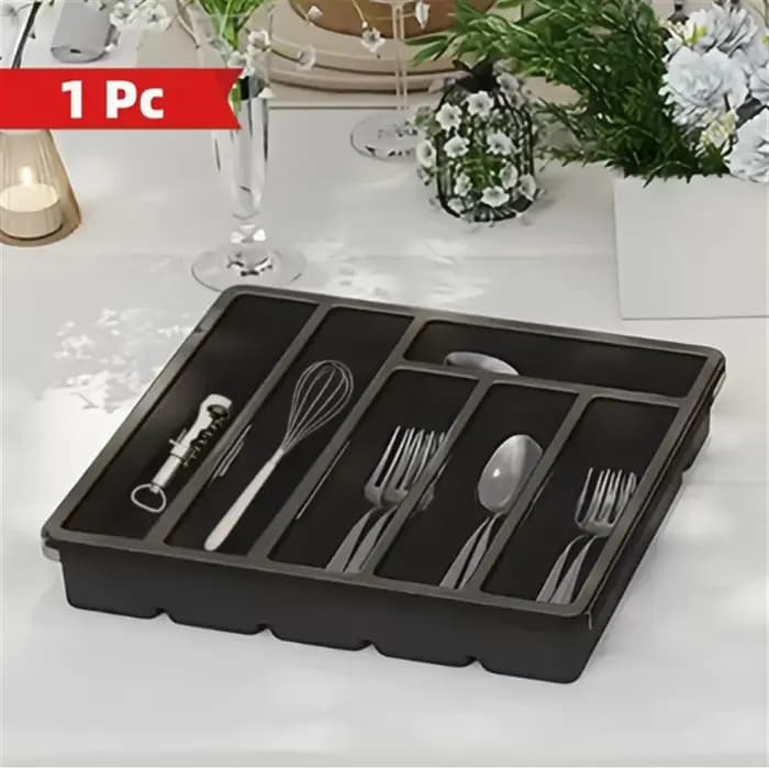 Boîte de rangement couverts couverte | Plateau à couverts couvert pour tiroirs et comptoirs de cui