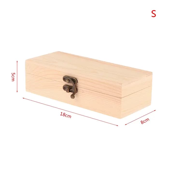 【AY】Boîte de rangement rectangulaire en bois
