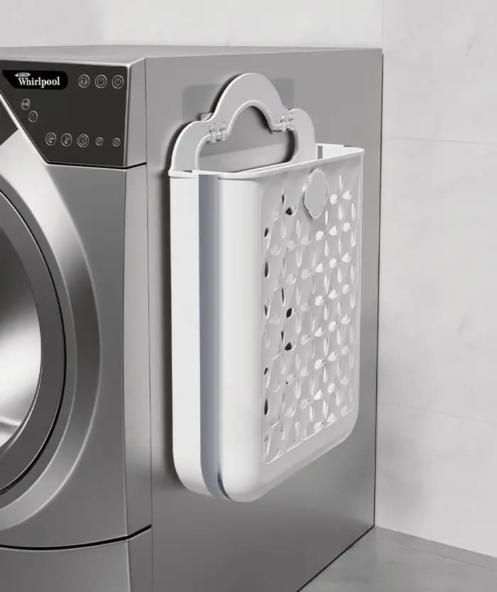 Panier à linge pliant pour salle de bain, panier de rangement mural pour vêtements sales, sac à ling