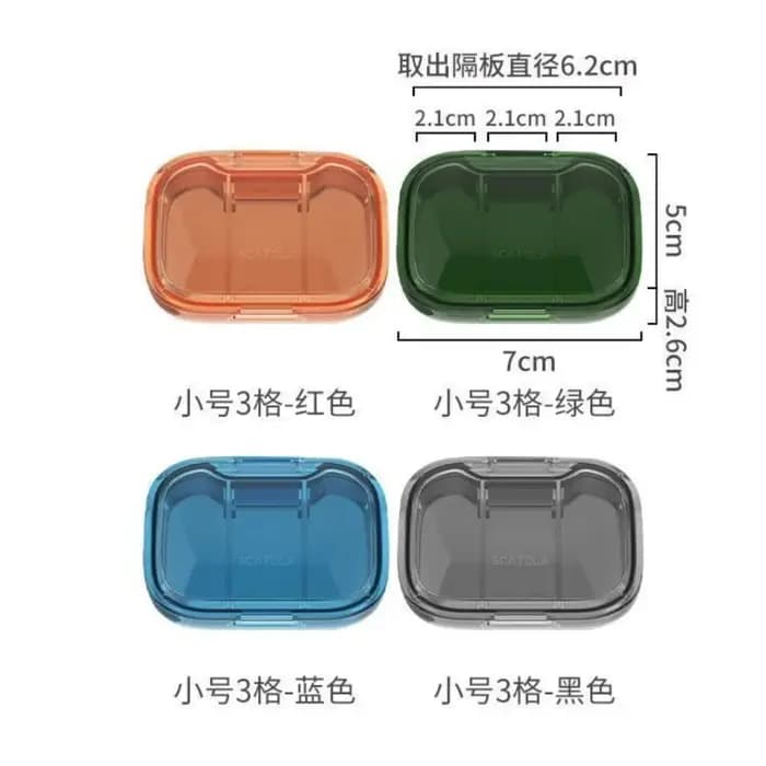 Mini-organisateur de pilules 3 compartiments