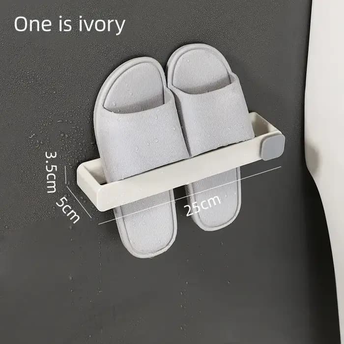 Étagère murale pour pantoufles de salle de bain