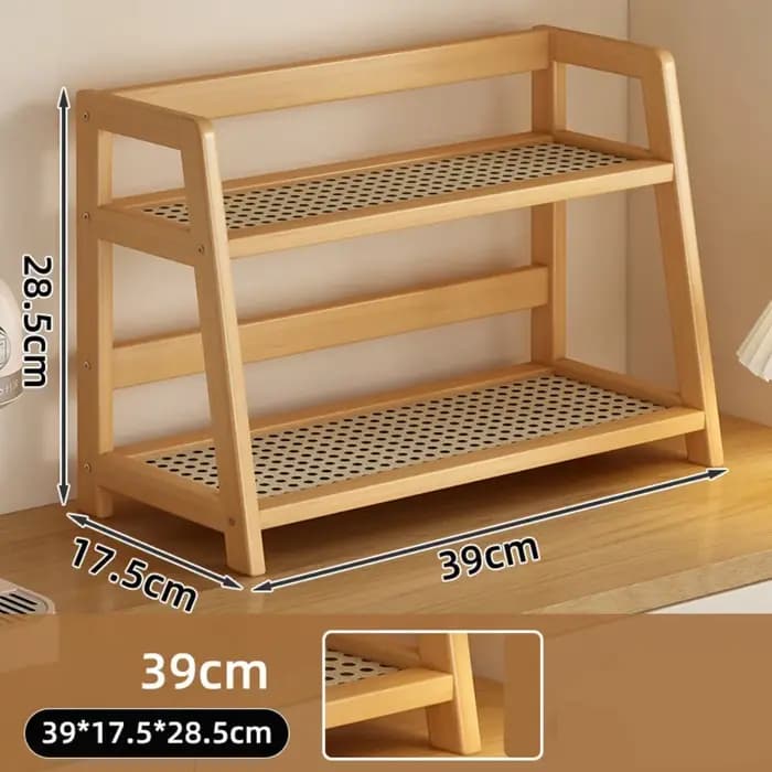 Étagère de rangement en bois pour cuisine