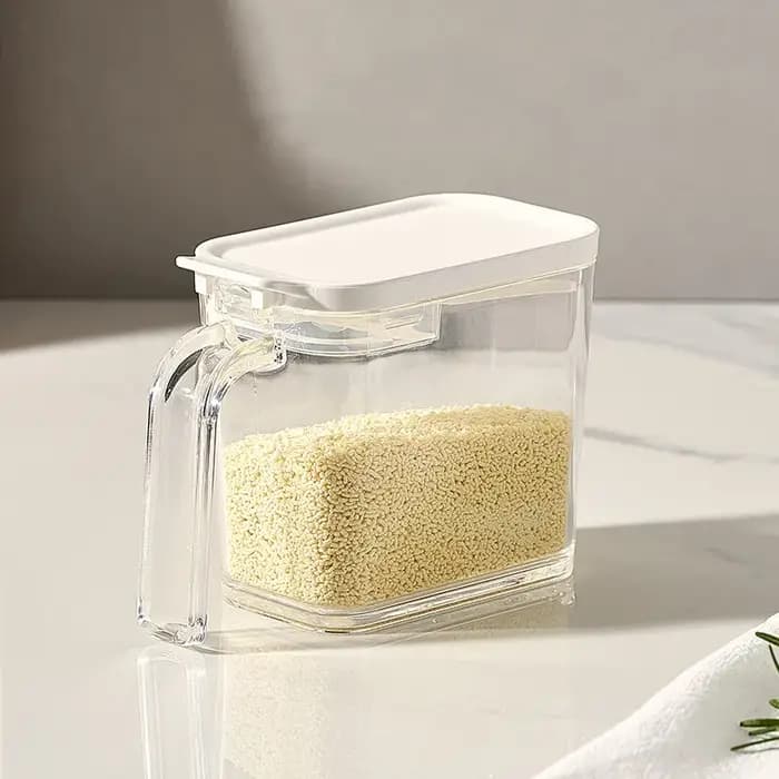 1 boîte à assaisonnements scellée avec couvercle à ouverture facile et cuillère