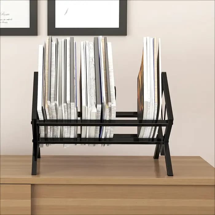 Porte-disques en vinyle pour livres de bureau