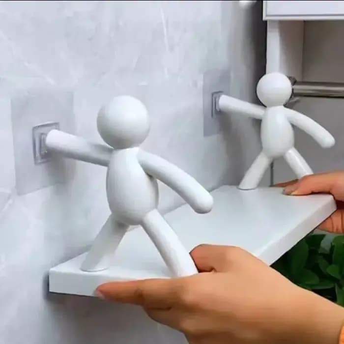 Supports de rangement auto-adhésifs pour shampoing de salle de bain