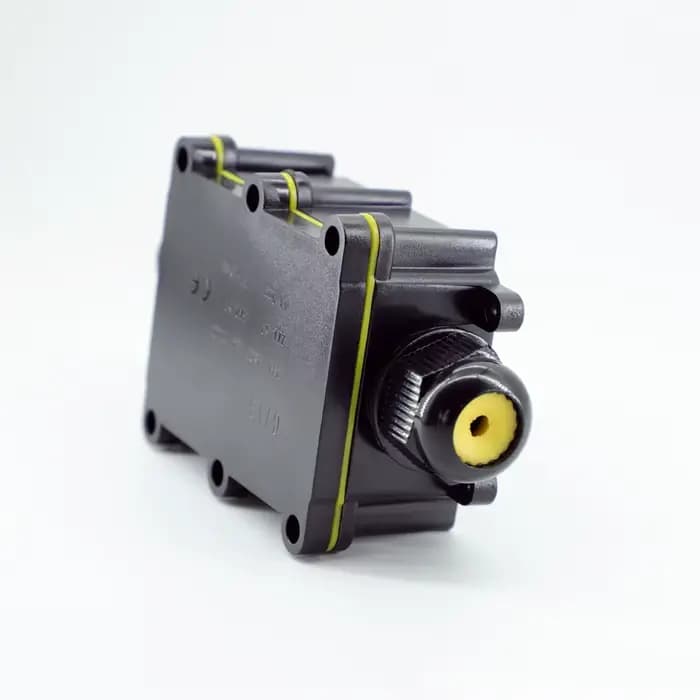 Boîtier de jonction étanche IP68 pour extérieur – Noir
