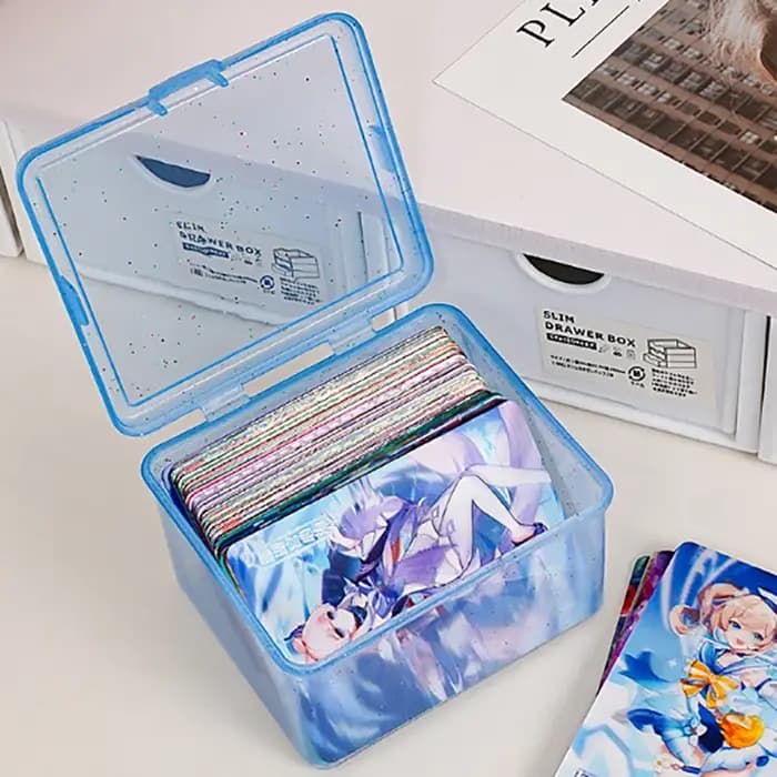 Boîte de rangement en plastique transparent