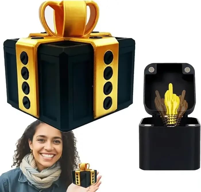 Boîte cadeau pop-up au milieu