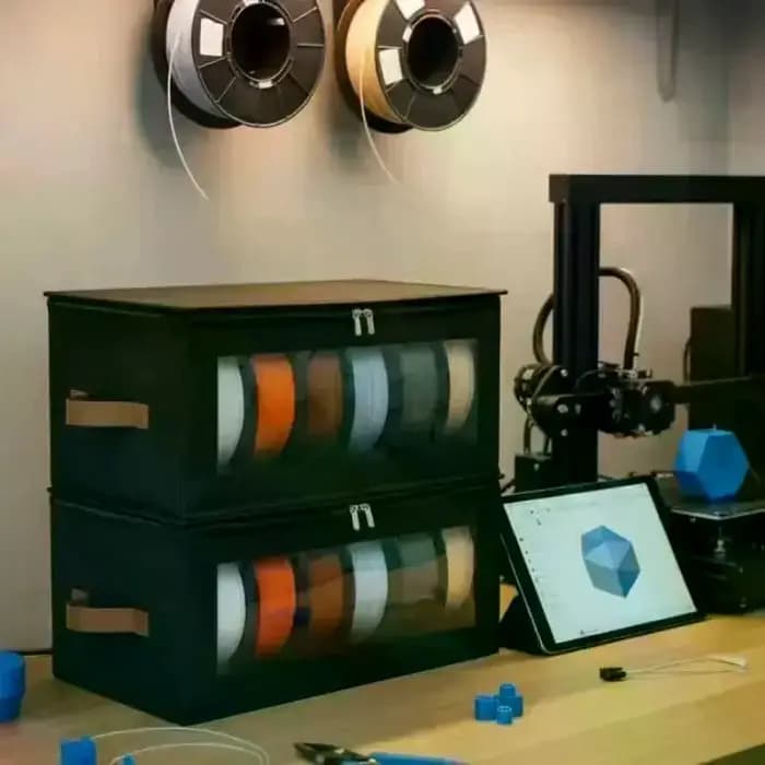 Boîte de rangement pour consommables - Conteneur de stockage pour consommables d'imprimante 3D, adapté au stockage d'accessoires d'impression 3D à la maison, au bureau