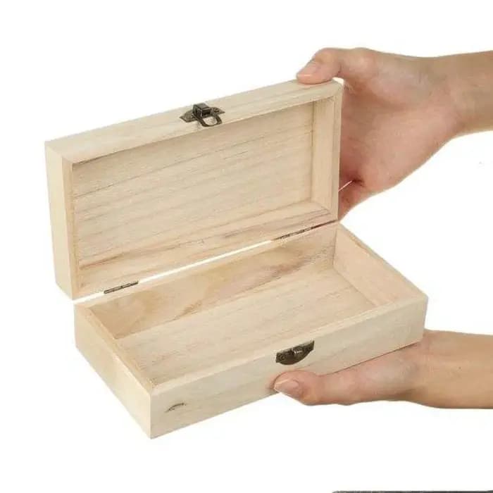 Boîte cadeau et rangement rectangulaire créative en bois massif