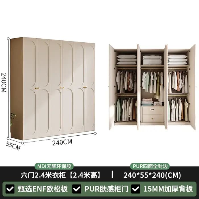 Organisateur de rangement de garde-robe moderne européen