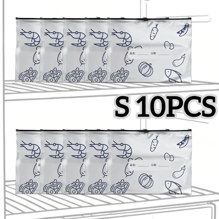 Sacs de rangement en aluminium, 10 pièces, organisateurs scellés pour congélateur, emballage aliment