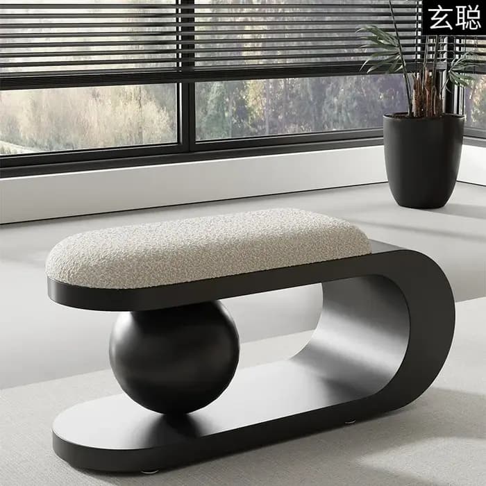 Banc à chaussures nordique pour la maison
