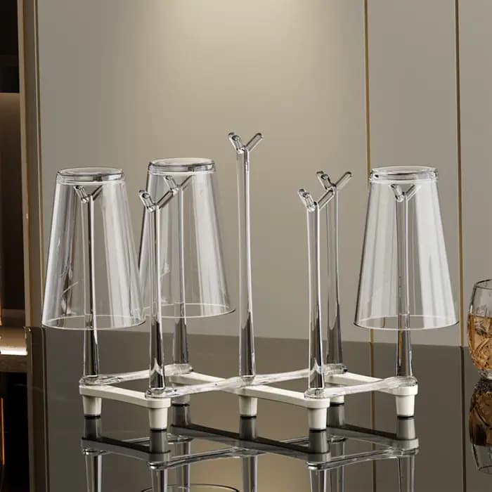 Égouttoir à tasses extensible et réglable pour cuisine