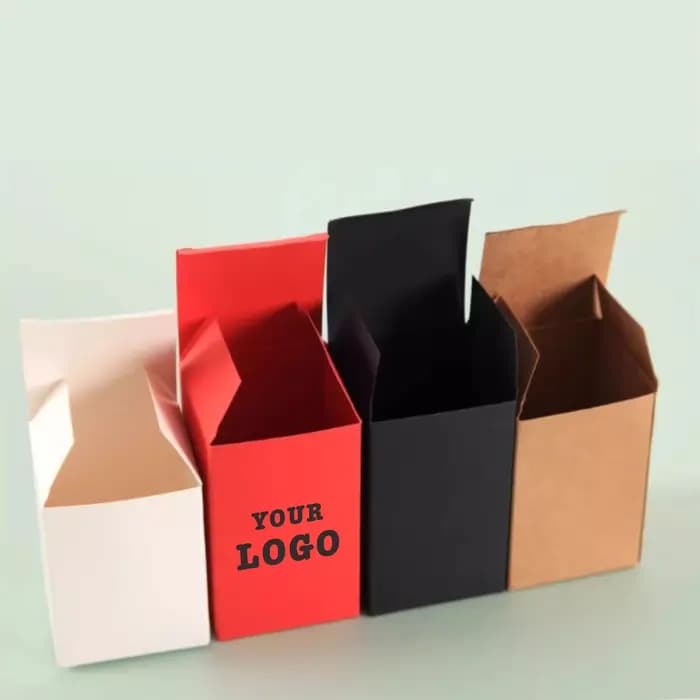 Impression de logo sur boîte en carton blanc