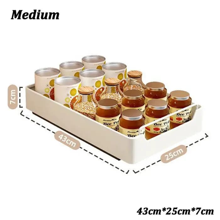 Boîte de rangement de cuisine avec Rail coulissant, armoire extractible, étagère de rangement pour é