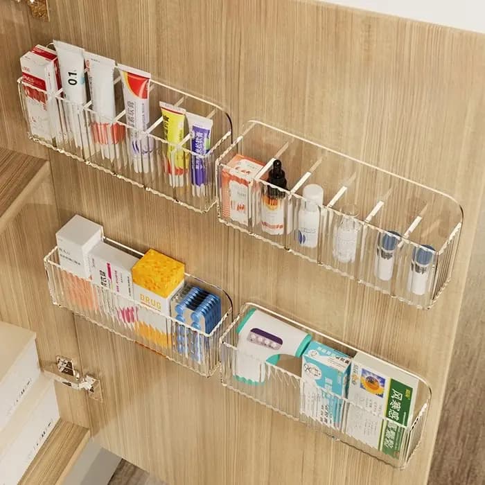 1 pièce-boîte de rangement murale multifonctionnelle-convient au stockage de médicaments quotidiens