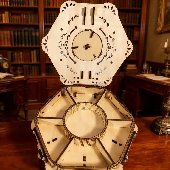 Boîte à bijoux en bois