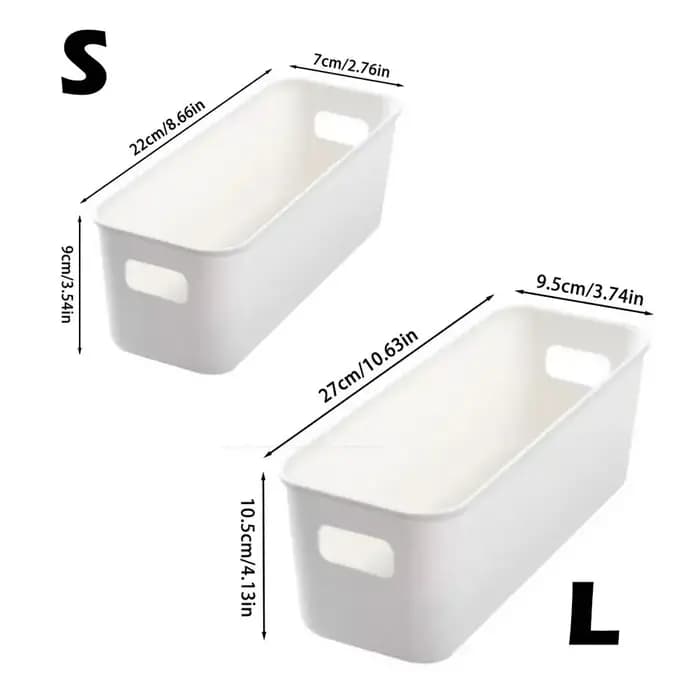 Boîte de rangement de bureau empilable Portable