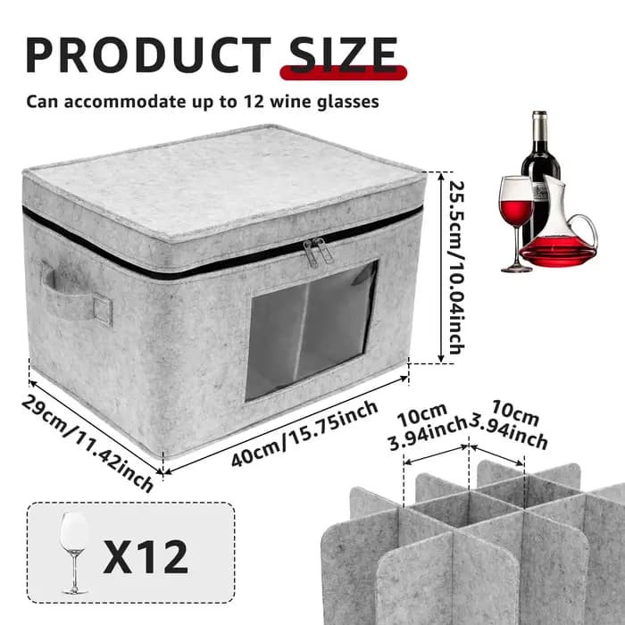 Organisateur de stockage de verres à vin