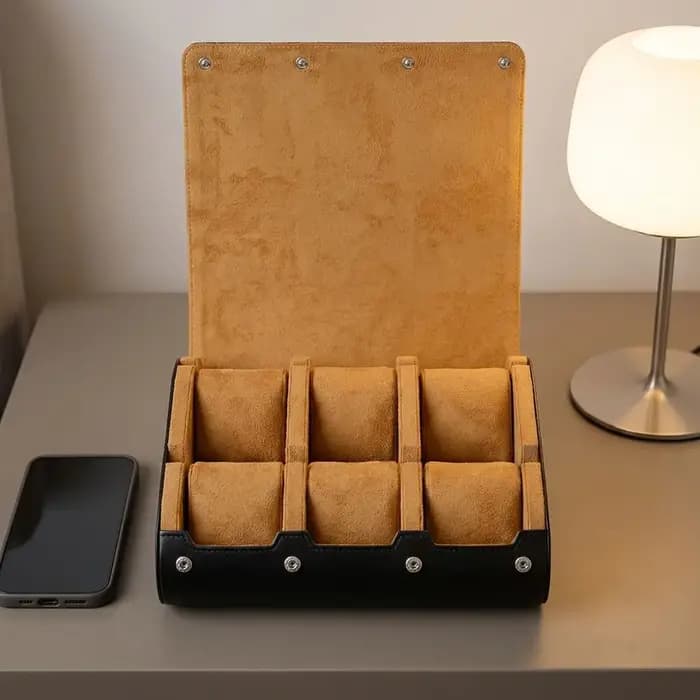 Boîte de présentation de montres en cuir PU