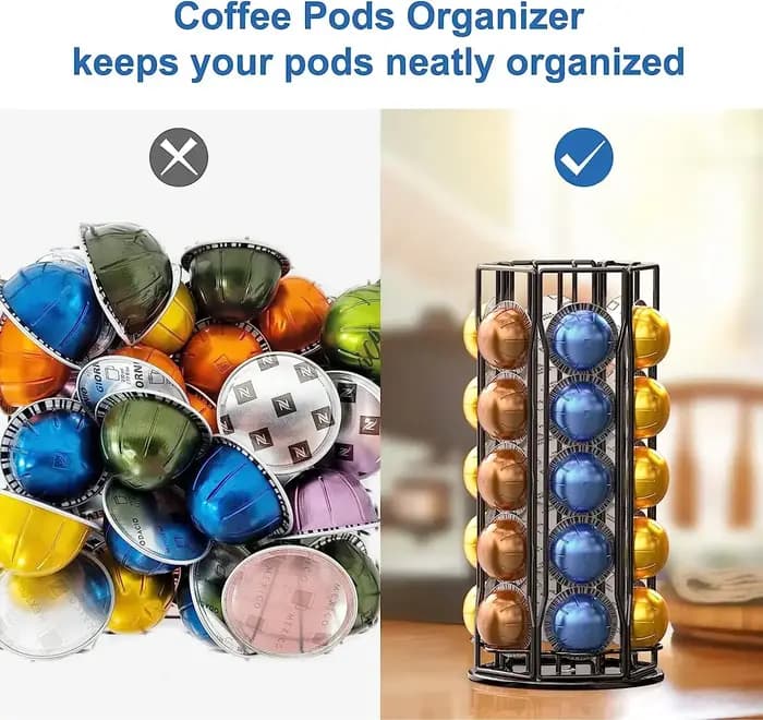 Costume pour Vertuo porte-dosette tiroir café dosette organisateur stockage pour Vertuoline Capsules support plateau en verre Dolce Gusto 40 dosettes