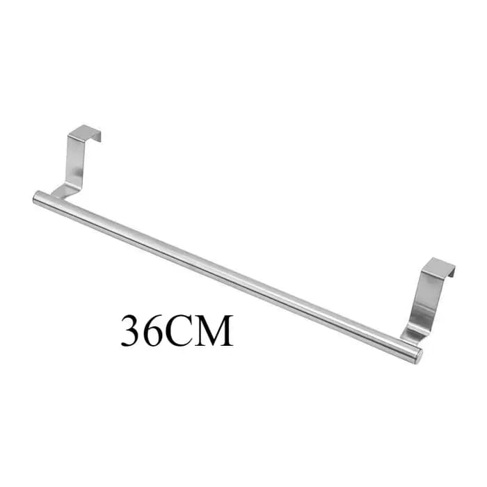 Porte-serviettes sur porte en acier inoxydable