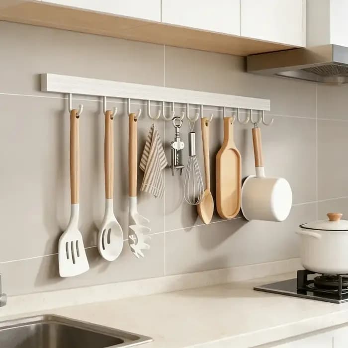 Étagère murale de rangement pour cuisine sans perçage