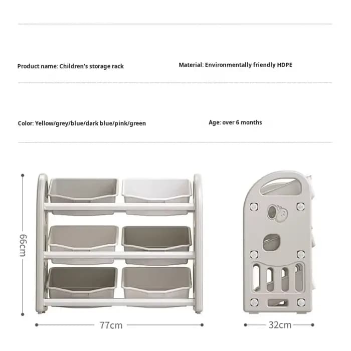 Armoire de rangement pour jouets d'enfants, grande capacité, multifonctionnelle, boîte de rangement pour classification et tri