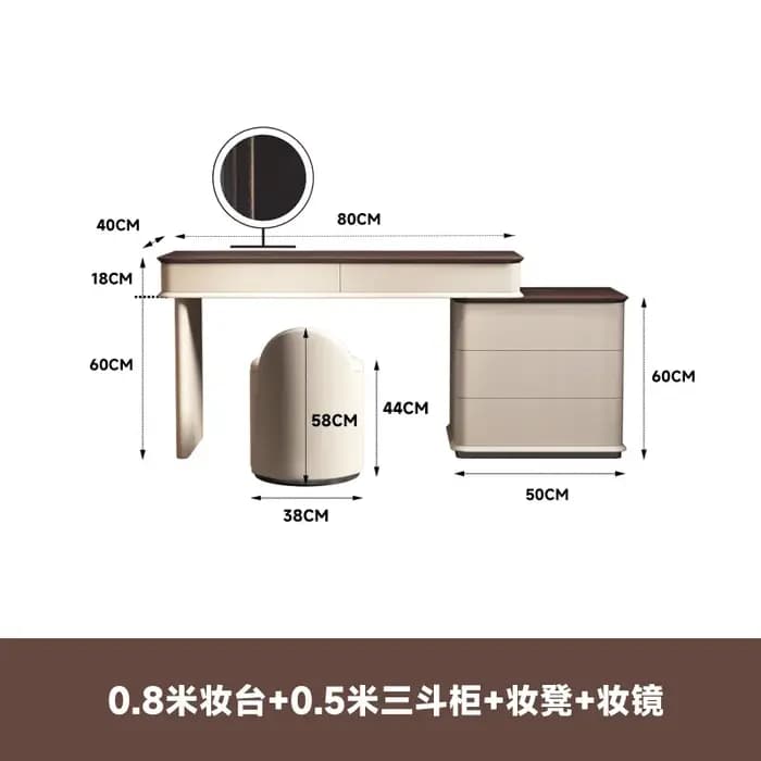 Commode en bois massif LH