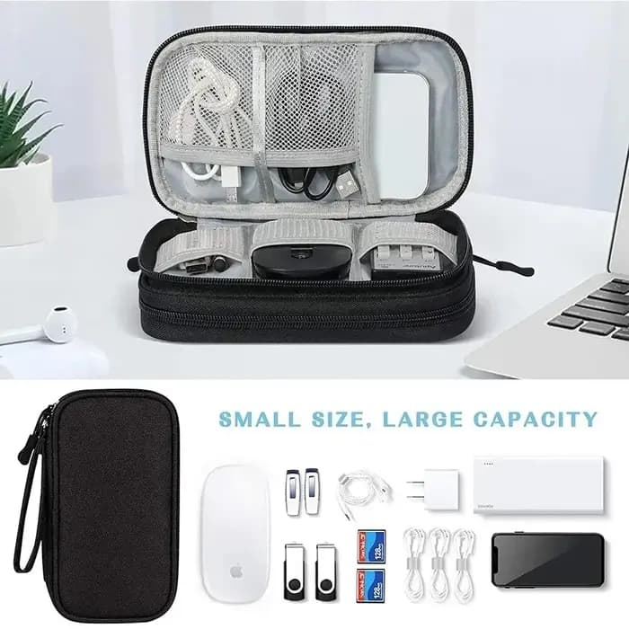 1Pc nouveau sac de rangement de voyage organisateurs de rangement de câbles pochette étui de transpo