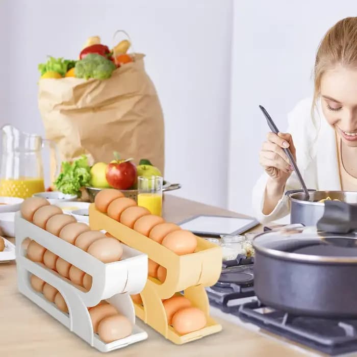 Nouveau Distributeur Automatique d'Œufs pour Cuisine Domestique – Support Organisateur