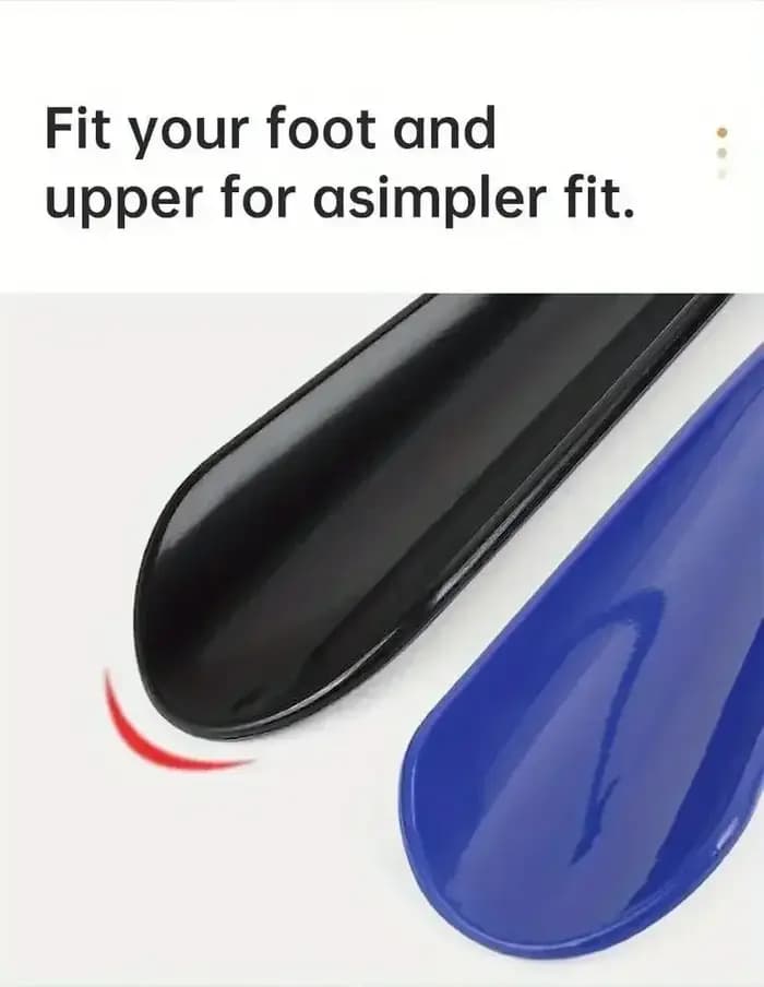 Corne à chaussures longue et flexible en plastique