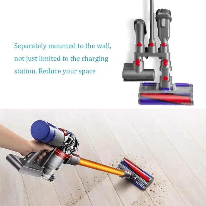 Support de rangement pour aspirateur Dyson V7 V8 V10 V11, station d'accueil pour base de fixation d'embout d'outil de nettoyage Absolute Brush
