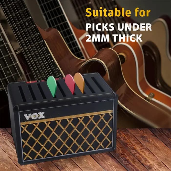 Ensemble de rangement de plectres de guitare de musicien