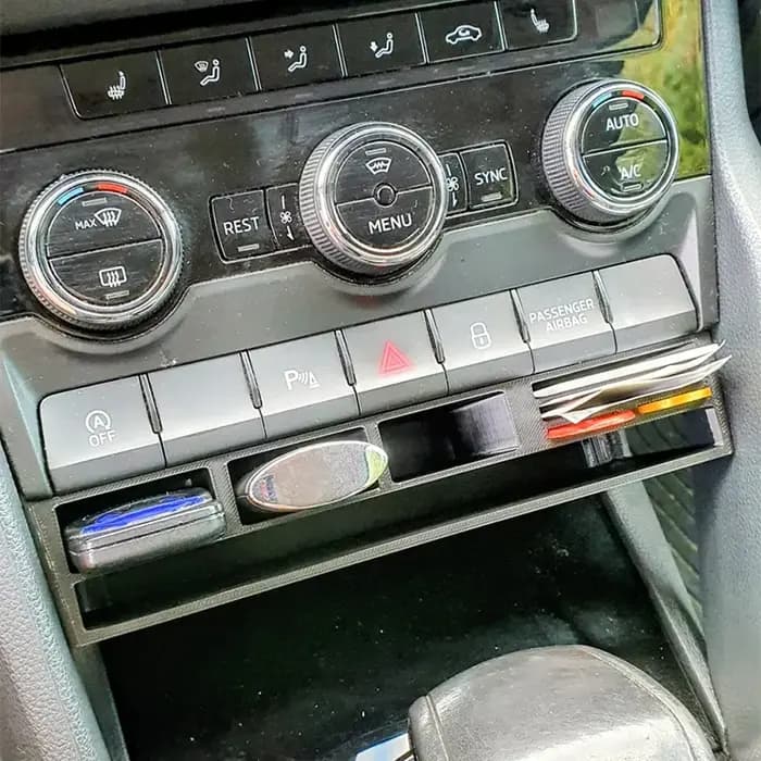Compartiment de rangement pour console centrale de voiture en ABS