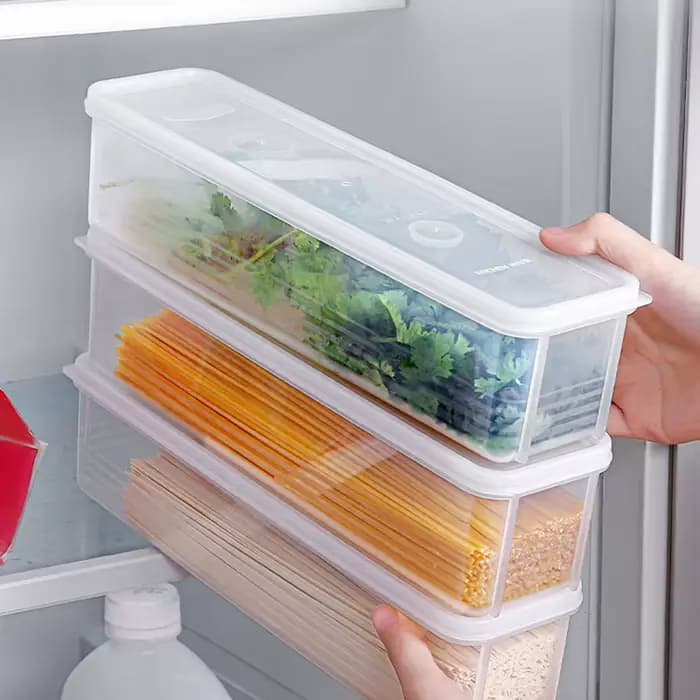 Boîte de rangement hermétique en plastique pour la conservation des spaghettis