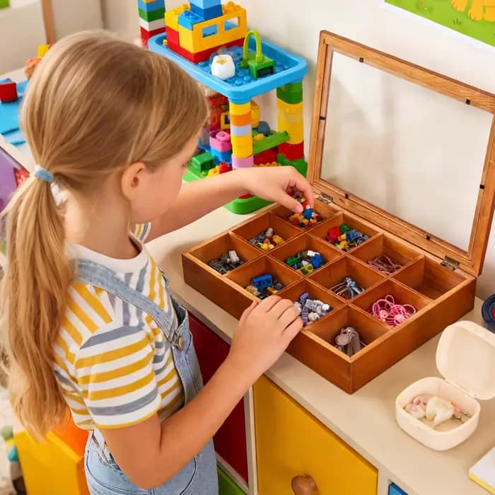 Boîte de rangement pour sachets de thé à 12 compartiments