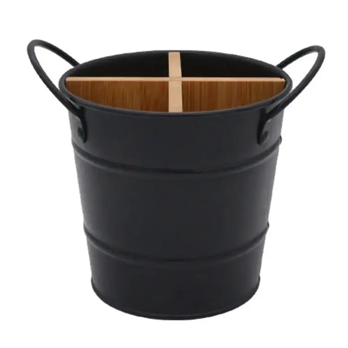 Étagère de rangement pour outils de cuisine F2 dans, Porte-ustensiles en bambou, Porte-cuillères, Po
