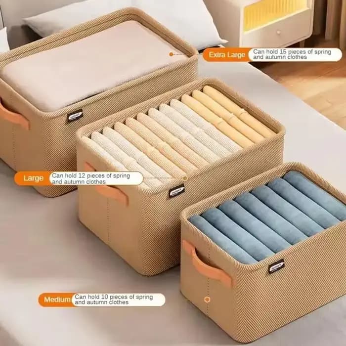 Organisateur de rangement portable pour chambre à coucher : Boîtes pliables en tissu pour pantalons