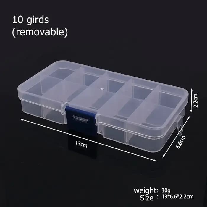 Boîte de rangement en plastique à 6 à 32 compartiments pour perles