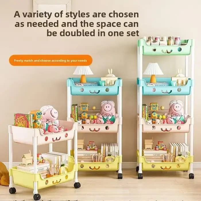 Étagère de rangement mobile multi-niveaux durable pour macarons